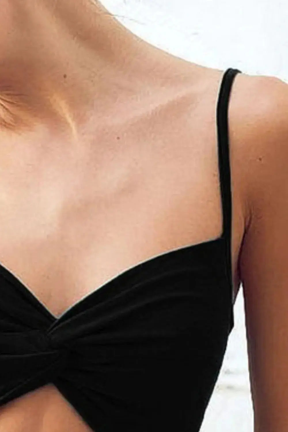 BiBi Rayon Span Jersey Knit Double Twist Front Cami Top - Love Salve